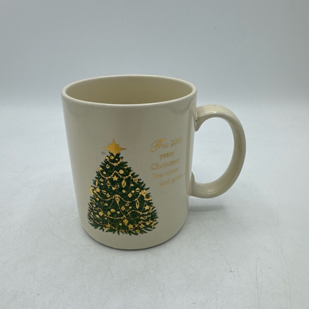 Vintage Christmas Tree Coffee Mug "Jesus is the Reason for the Season"Rare